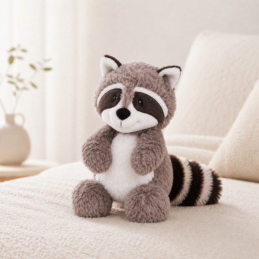 Peluche Mapache – Suave, tierno y decorativo