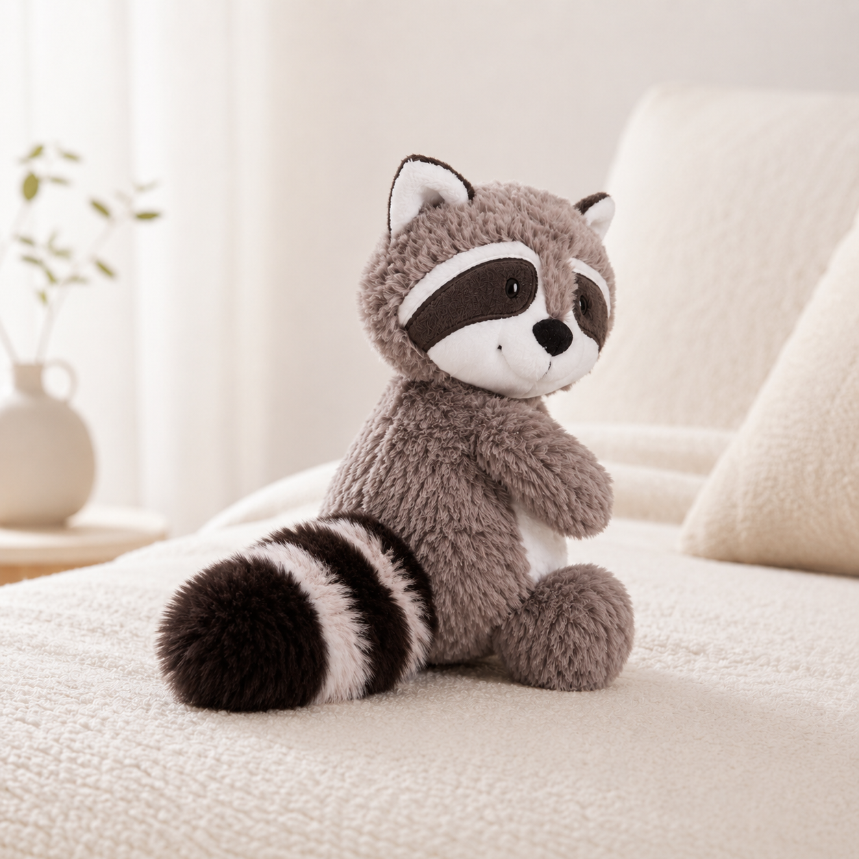 Peluche Mapache – Suave, tierno y decorativo